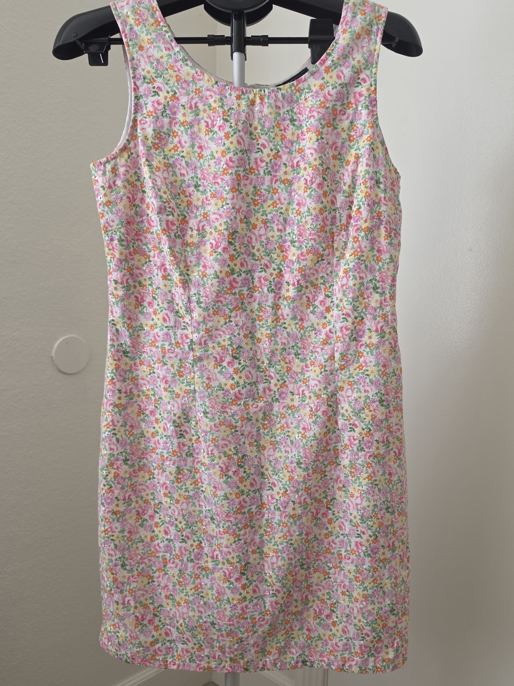 Vintage 90s David Wayne Floral Mini Dress Size 10 🌸